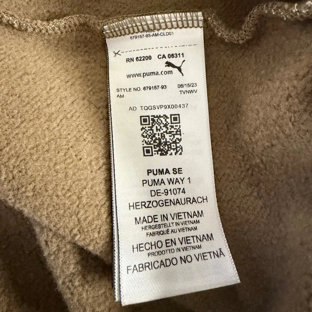 PUMA XXL Navigate AOP Half Zip Sweatshirt Topographic Map Camo Pullover 679157